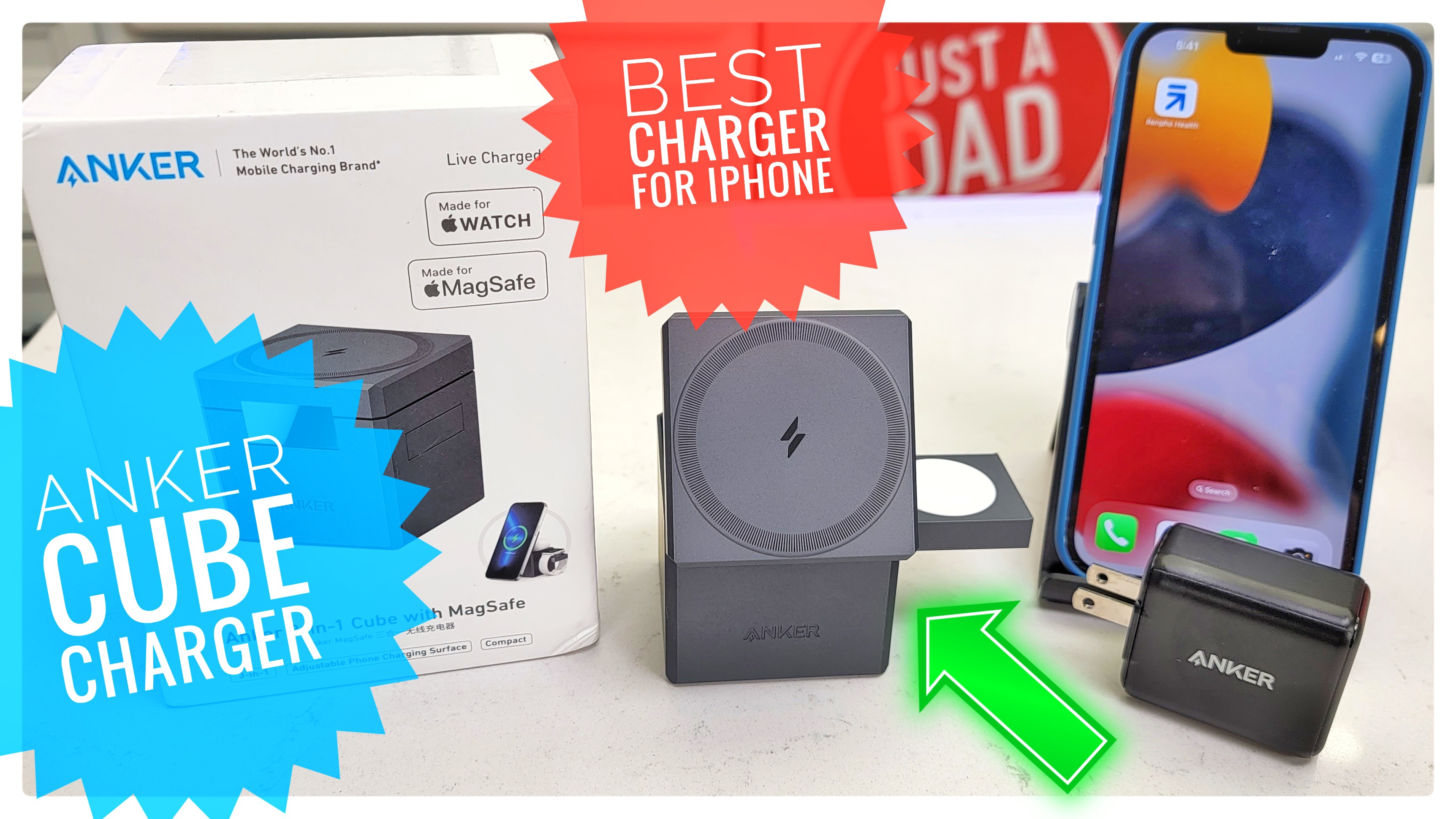 Watch Anker 3-in1 Cube MagSafe Wireless Charging Station Review on